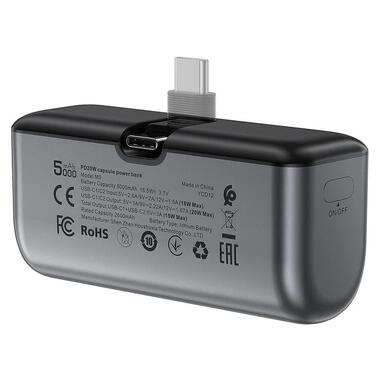Портативное ЗУ Power Bank Acefast M9 PD20W 5000 mAh Black фото №2