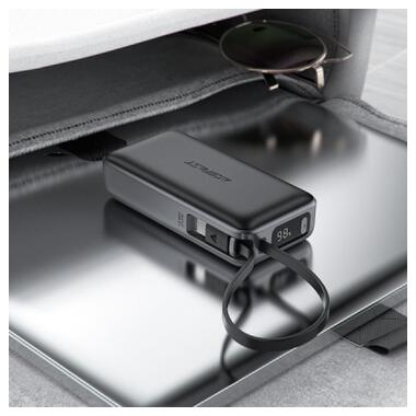 Батарея универсальная Acefast 10000mAh 30W PD, USB-C witch cable, USB-A, Li-Pol, M7 Black (6974316283379) фото №6