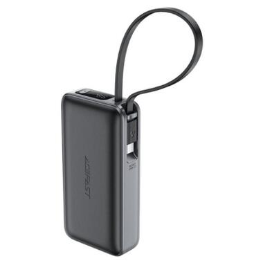 Батарея универсальная Acefast 10000mAh 30W PD, USB-C witch cable, USB-A, Li-Pol, M7 Black (6974316283379) фото №2