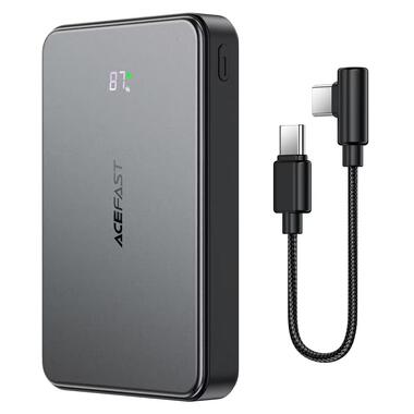 Внешний аккумулятор ACEFAST M31-10000 22.5W magnetic fast charging power bank with cable Black (6974316286011) фото №5