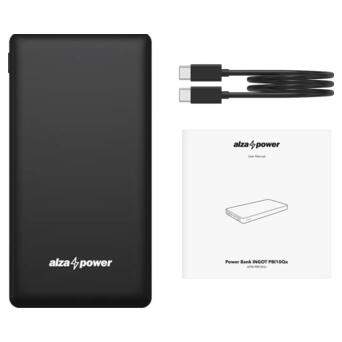 Універсальна мобільна батарея AlzaPower Ingot 10000 mAh Quick Charge   PD3.0 чорний фото №2