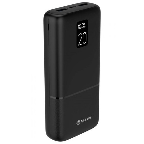 Універсальна мобільна батарея Tellur PD202 Boost Pro 20000mAh Black (TLL158351) фото №1