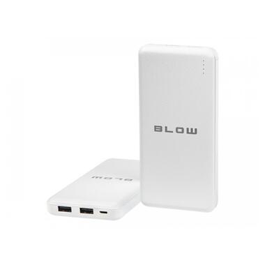 Батарея універсальна Blow 20000mAh, inp:Micro-USB(5V/2A), out:USB-A*2(5V/2,4A max), white (PB20C) фото №2