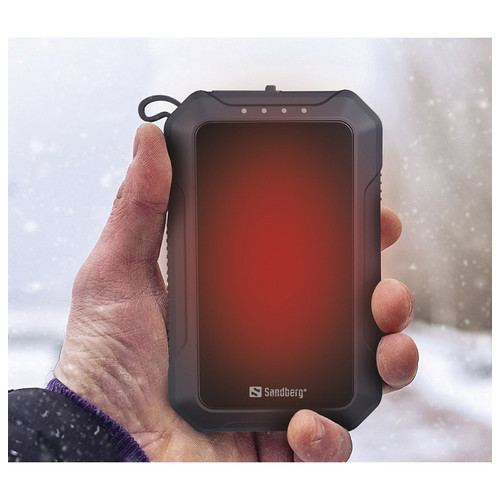 Универсальная мобильная батарея  Sandberg Hand Warmer с обогревателем рук 10000 mAh (420-65) фото №4
