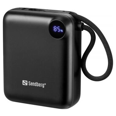 Батарея универсальная Sandberg 10000mAh PD/3.1/20W, QC/3.0, USB-C In/Out, with 2 cables USB-C (421-26) фото №1