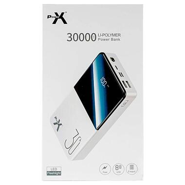 Універсальна мобільна батарея PowerX Q500 30000mAh LCD Screen White (1283126562334) фото №3