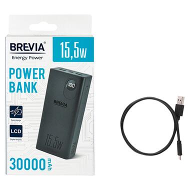 Повербанк Brevia 45315 30000mAh 15.5W Li-Pol, LCD фото №7