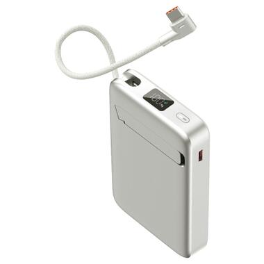 Батарея универсальная Sigma X-power SI10A8QL-MAG silver 10000mAh, Magnetic wireless 15W, charge iWatch, PD+QC, 22,5W max (4827798161012) фото №5