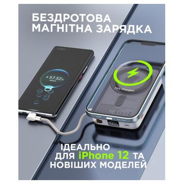 Батарея универсальная Sigma X-power SI10A8QL-MAG silver 10000mAh, Magnetic wireless 15W, charge iWatch, PD+QC, 22,5W max (4827798161012) фото №9