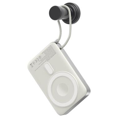 Батарея универсальная Sigma X-power SI10A8QL-MAG silver 10000mAh, Magnetic wireless 15W, charge iWatch, PD+QC, 22,5W max (4827798161012) фото №6