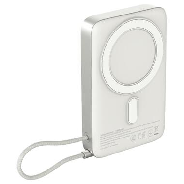 Батарея универсальная Sigma X-power SI10A8QL-MAG silver 10000mAh, Magnetic wireless 15W, charge iWatch, PD+QC, 22,5W max (4827798161012) фото №3