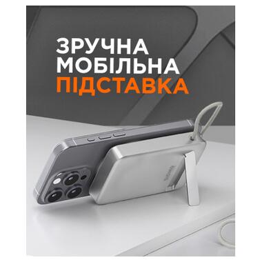 Батарея универсальная Sigma X-power SI10A8QL-MAG silver 10000mAh, Magnetic wireless 15W, charge iWatch, PD+QC, 22,5W max (4827798161012) фото №11