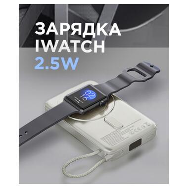 Батарея универсальная Sigma X-power SI10A8QL-MAG silver 10000mAh, Magnetic wireless 15W, charge iWatch, PD+QC, 22,5W max (4827798161012) фото №8