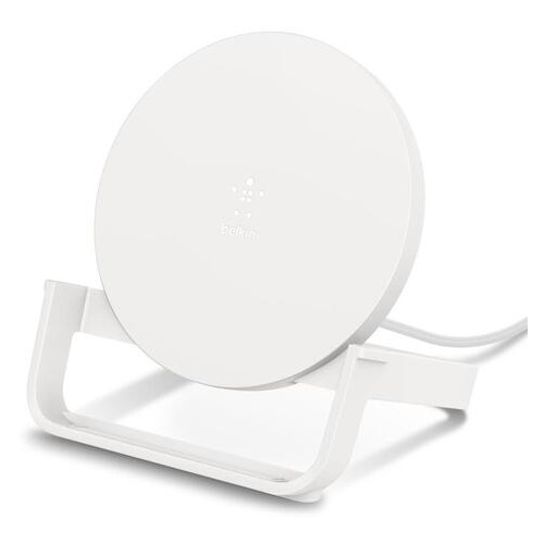 Бездротовий зарядний пристрій Belkin Stand Wireless Charging Qi, 10W, white (WIB001VFWH) фото №1