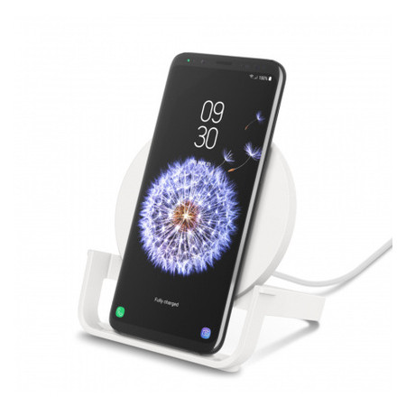 Бездротовий зарядний пристрій Belkin Stand Wireless Charging Qi, 10W, white (WIB001VFWH) фото №4