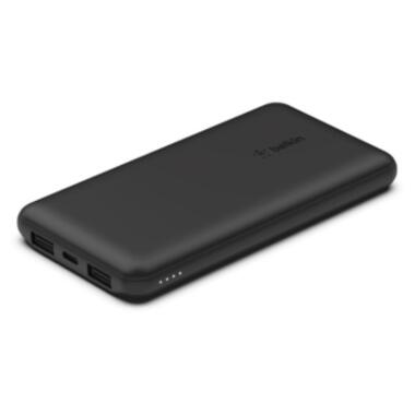 Портативний зарядний пристрій Belkin 10000mAh 15W Dual USB-A USB-C black (BPB011BTBK) фото №2