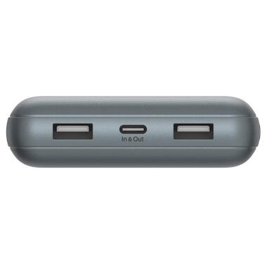 Батарея универсальная Belkin 10000mAh 15W 2xUSB-A, USB-C Gray (BPB011BTGY) фото №10