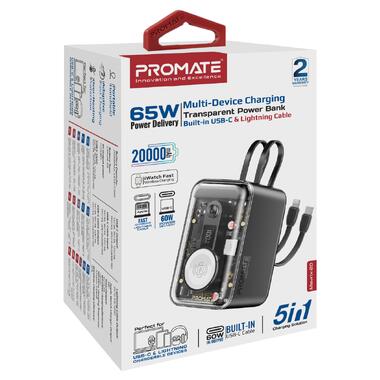 Универсальная мобильная батарея Promate Mavrix-20 20000mAh 65W Black (mavrix-20.black) фото №10