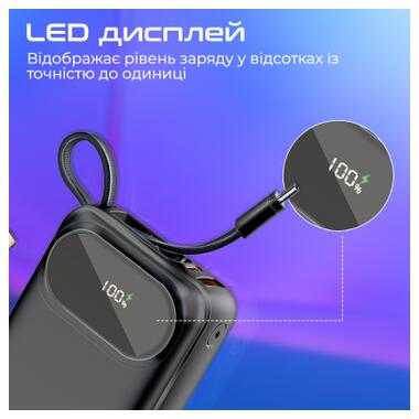 Батарея универсальная Promate 20000mAh PD/35W (powerpod-20.black) фото №9