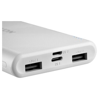 Батарея универсальная Canyon PB-108 10000mAh, Input 5V/2A, Output 5V/2.1A(Max), white (CNE-CPB1008W) фото №3
