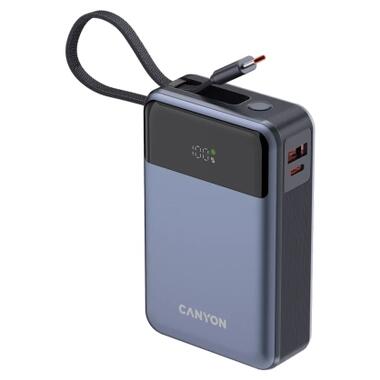 Батарея универсальная Canyon 20000mAh OnPower 600 PD/65W built-in cable Dark Grey (CNS-CPB600DG) фото №6