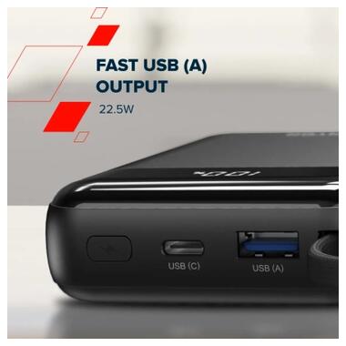 Батарея универсальная Canyon 10000mAh OnPower 104 PD/20W, QC/22.5W built-in cable Black (CNS-CPB104B) фото №12