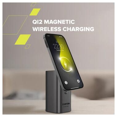 Батарея универсальная Canyon 15000mAh OnPower 150 Qi2 magnetic Grey (CNS-CPB150DG) фото №12