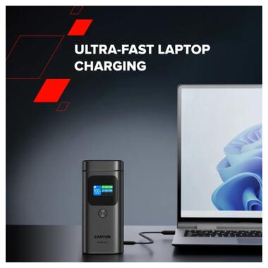 Батарея универсальная Canyon 15000mAh OnPower 150 Qi2 magnetic Grey (CNS-CPB150DG) фото №10
