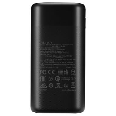Універсальна мобільна батарея A-DATA P10000QCD 10000mAh Black (AP10000QCD-DGT-CBK) фото №3