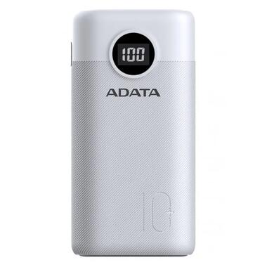 Універсальна мобільна батарея A-DATA P10000QCD 10000mAh White (AP10000QCD-DGT-CWH) фото №2