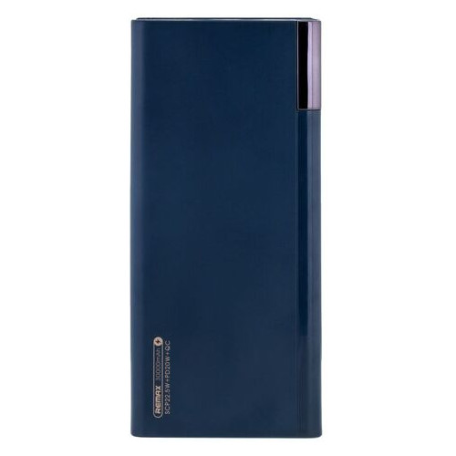 Зовнішній акумулятор Power Bank Remax RPP-257 Riji QC22.5W PD20W FAST 30000 mAh Синій фото №1