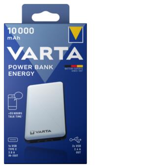 УМБ Power Bank Varta Energy 57976, 10000mAh, USB 5V/3A, коробка фото №8