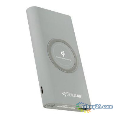 Батарея универсальная Gelius Pro Incredible (Wirelles) 10000mAh 2.1A Grey (65150) фото №1