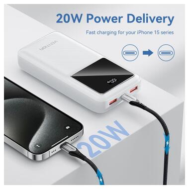 Батарея универсальная Vention 20000 mAh 22.5W Black LED Display Type (FHLB0) фото №7