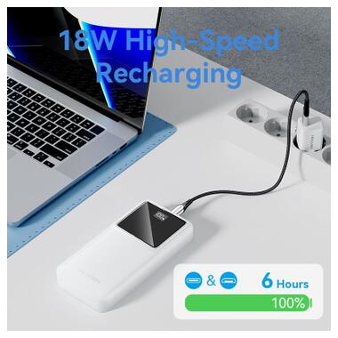 Батарея универсальная Vention 20000 mAh 22.5W Black LED Display Type (FHLB0) фото №11