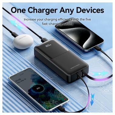 Батарея универсальная Vention 20000 mAh 22.5W with Built-in USB-C and Lightning Cables (FHPB0) фото №7