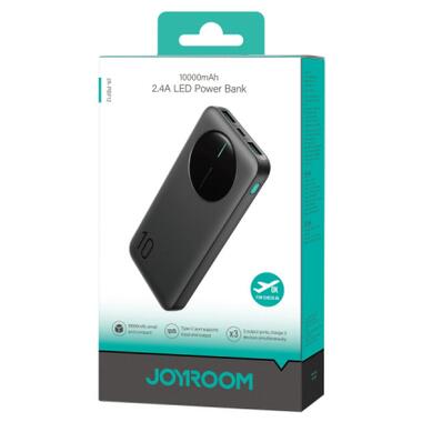 Батарея универсальная JOYROOM 10000mAh 12W 2*USB-A, USB-C In/Out, Black (JR-PBF12 / 6956116713256) фото №6