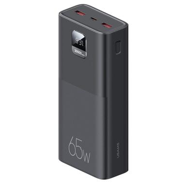 Батарея универсальная Usams PB68 30000mAh PD/3.0/65W, QC/3.0, Black (ATXLOGTC01) фото №1
