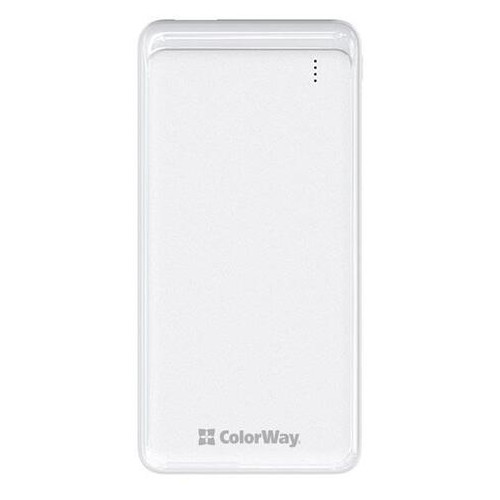 Універсальна мобільна батарея ColorWay Slim 10000mAh White (CW-PB100LPF2WT) фото №1