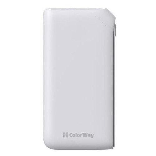 Універсальна мобільна батарея ColorWay Soft Touch 10000mAh White (CW-PB100LPE3WT-PD) фото №2