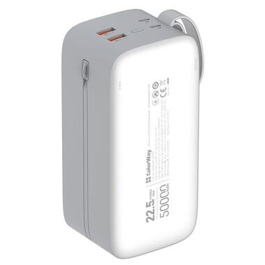 Універсальна мобільна батарея ColorWay 50000mAh White (CW-PB500LPA4WT-PDD) фото №8