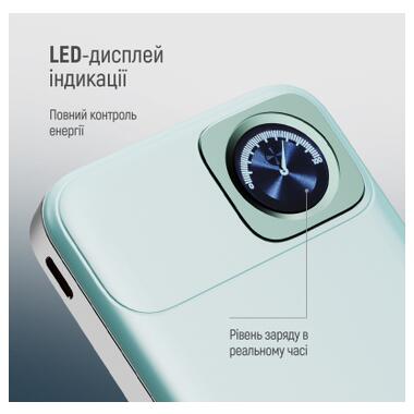 Батарея универсальная ColorWay 10 000 mAh PD/22.5W, 15W MagSafe & Watch Wireless Aquamarine (CW-PB100LPA2MT-WPDD) фото №12