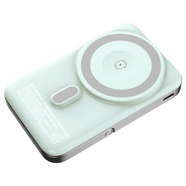 Батарея универсальная ColorWay 10 000 mAh PD/22.5W, 15W MagSafe & Watch Wireless Aquamarine (CW-PB100LPA2MT-WPDD) фото №3