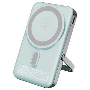 Батарея универсальная ColorWay 10 000 mAh PD/22.5W, 15W MagSafe & Watch Wireless Aquamarine (CW-PB100LPA2MT-WPDD) фото №2