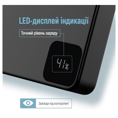 Батарея универсальная ColorWay 10 000 mAh PD/22.5W, 15W MagSafe Black (CW-PB100LPA1BK-WPDD) фото №12