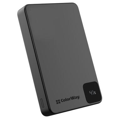Батарея универсальная ColorWay 10 000 mAh PD/22.5W, 15W MagSafe Black (CW-PB100LPA1BK-WPDD) фото №2