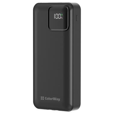 Батарея универсальная ColorWay 20 000 mAh Optimal Power PD/22.5W, QC/3.0, Black (CW-PB200LPB5BK-PDD) фото №1