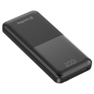 Батарея универсальная ColorWay 10 000 mAh PD/22.5W, QC/3.0, LCD, Black (CW-PB100LPB3BK-PDD) фото №4