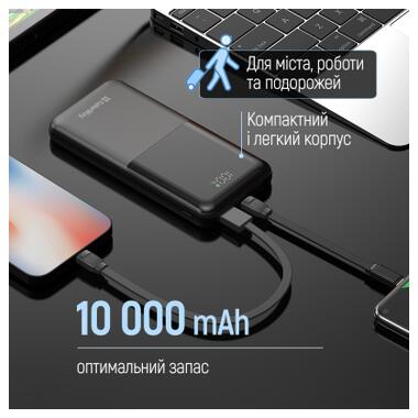 Батарея универсальная ColorWay 10 000 mAh PD/22.5W, QC/3.0, LCD, Black (CW-PB100LPB3BK-PDD) фото №8