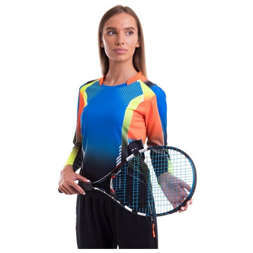 Форма для великого тенісу з довгим рукавом жіноча Lingo LD-1862B L Жовто-червоний (60506027) фото №11